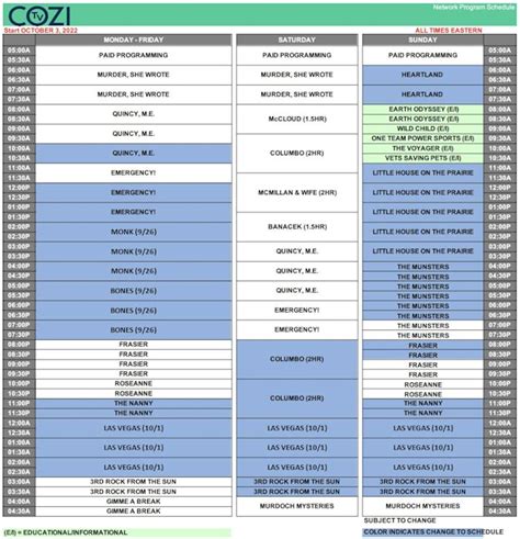 Cozi channel schedule - Find out when and where you can watch Columbo episodes live with TV Guide's full TV listings schedule